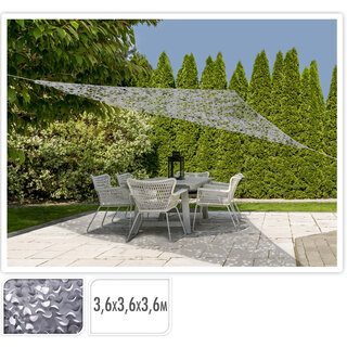 Camouflage / Shadow Net Triangle - 3.6 m - Light gray