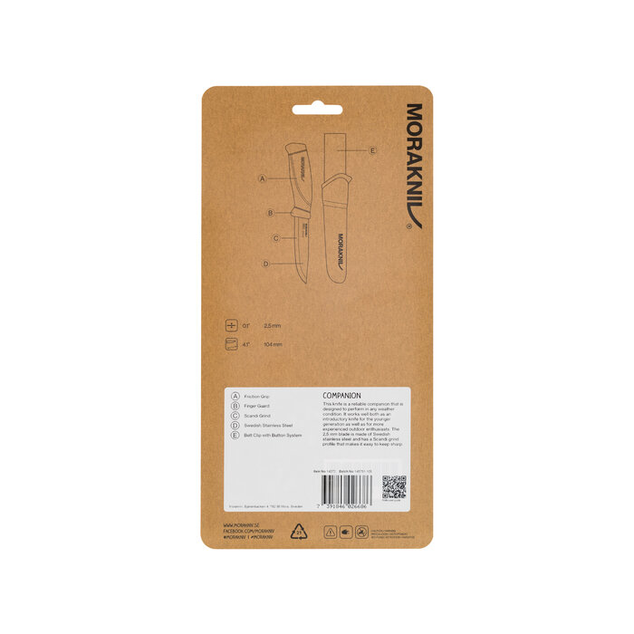 Morakniv Morakniv - Companion Burnt Orange - Clampack