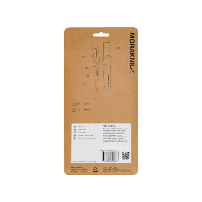 Morakniv Morakniv - Companion Dala Red - Clampack