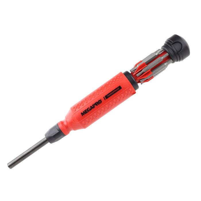 MegaPro Tamperproof 15-in-1 Multibit screwdriver Card