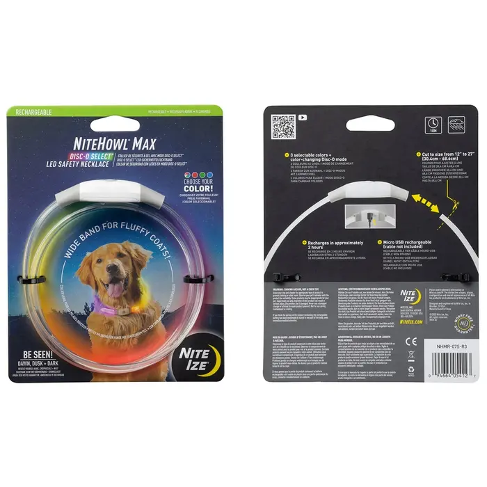 Nite Ize Nite ize nitehowl max led collar rechargeable disco