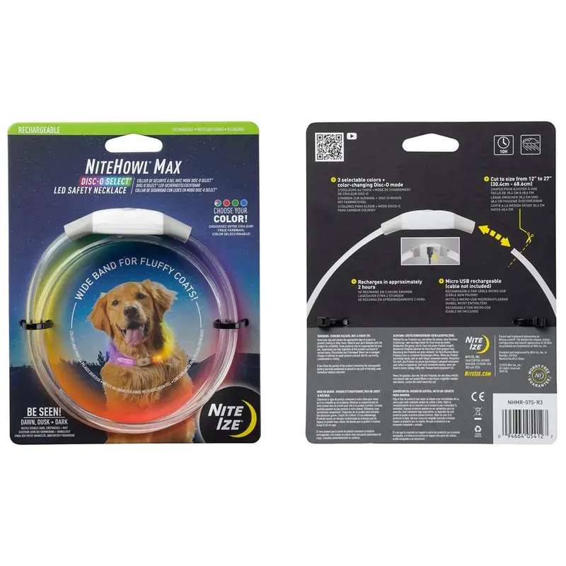Nite Ize Nite Ize NiteHowl Max LED Halsband Oplaadbaar Disco