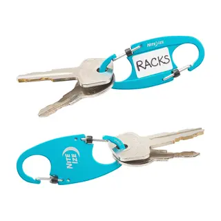 Nite Ize Nite Ize Identikey Slidelock 2-Pack Zwart/Blauw