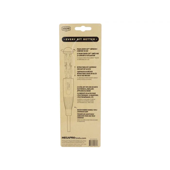 MegaPro Precision 24-in-1 Multibit screwdriver Card