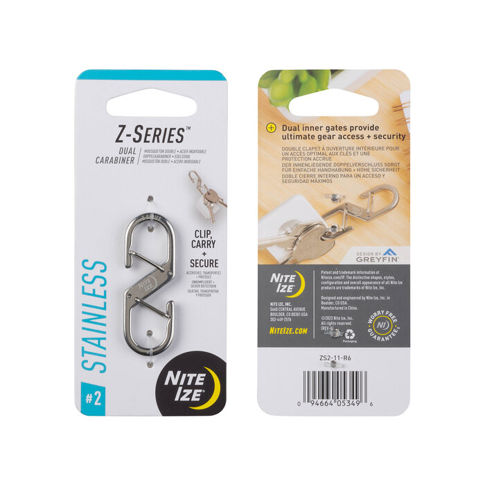 Nite Ize Nite Ize Z-Serie Karabiner Silber #2