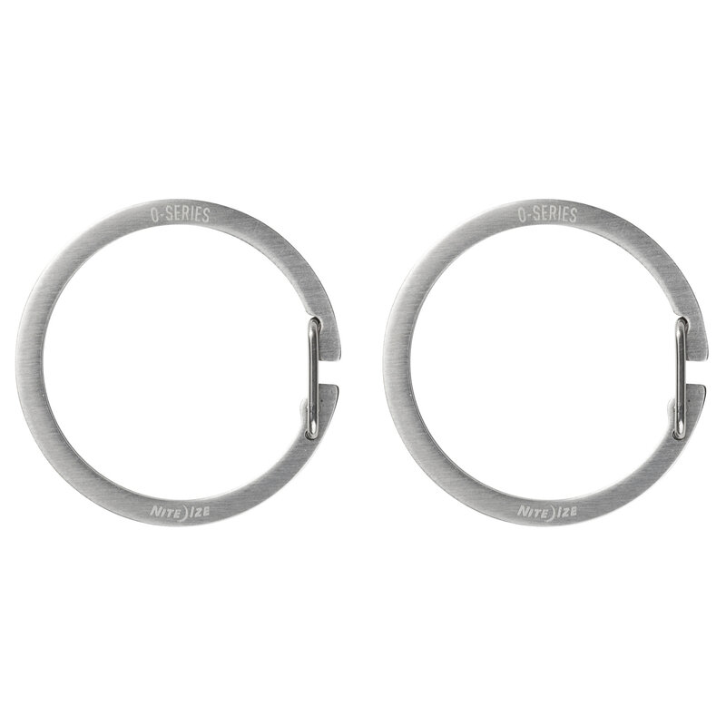 Nite Ize Nite Ize O-Series Sleutelring 2-Pack Zilver