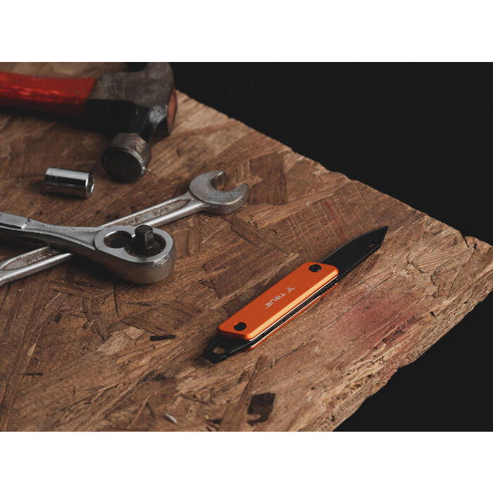 True Utility True Utility Moderner Schlüsselbund -Messer Orange
