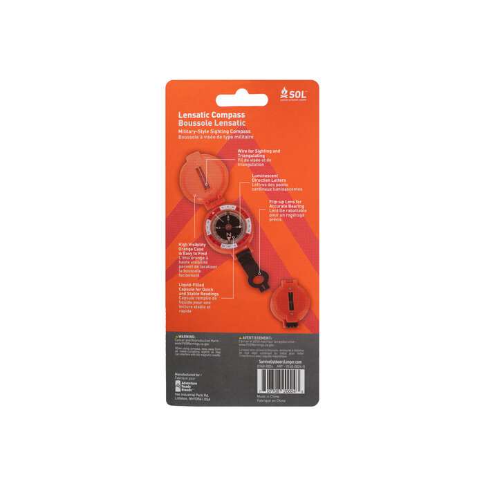Sol Sol Lensatic Military Compass