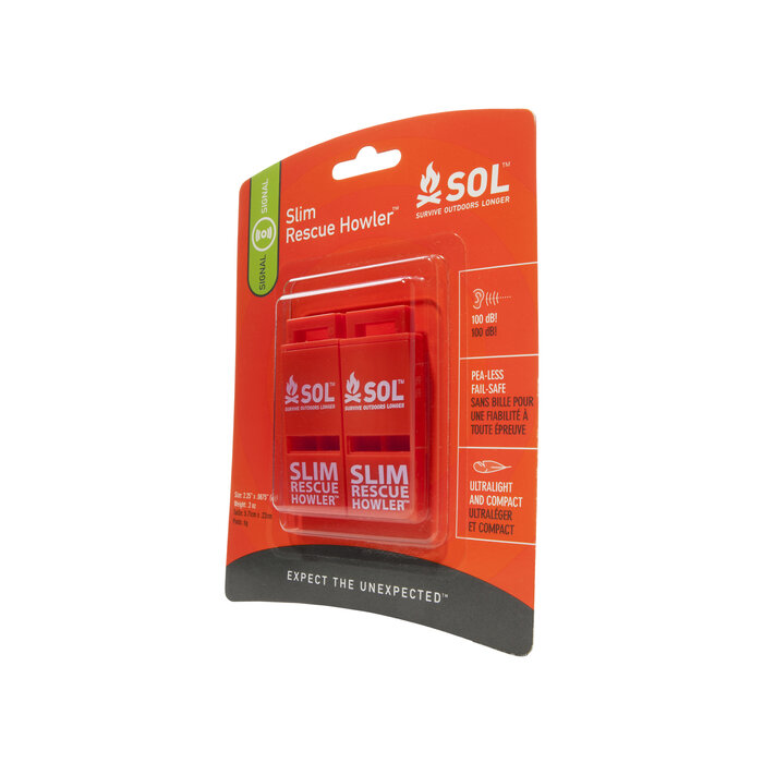 Sol SOL Signaalfluit Slim Rescue Howler 2St
