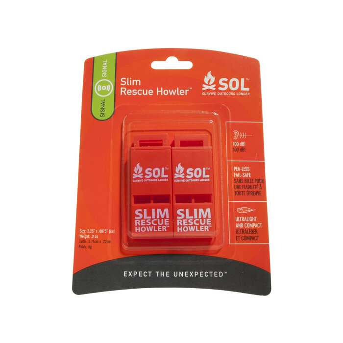 Sol SOL Signaalfluit Slim Rescue Howler 2St