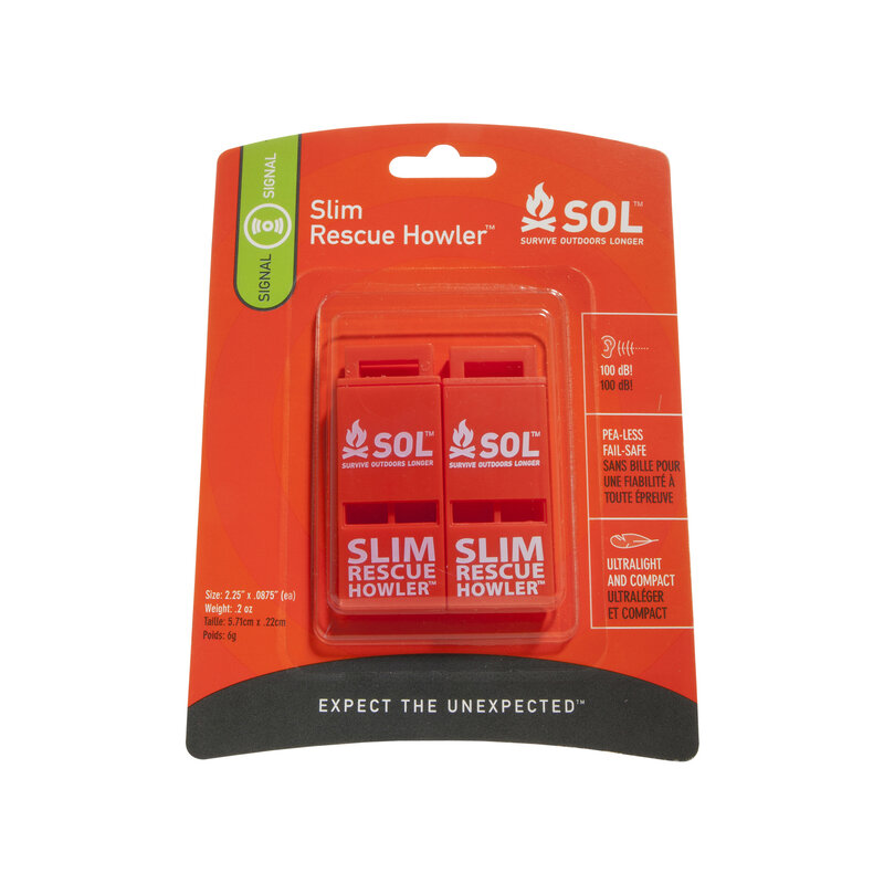 Sol SOL Signaalfluit Slim Rescue Howler 2St