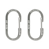 Nite Ize Nite Ize MicroLink Pet Tag Karabijnhaak 2-Pack Zilver