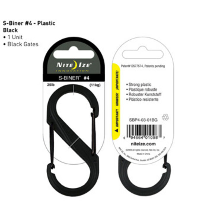 Nite Ize Nite IZE S-Biner Karabiner Plastic Black #4