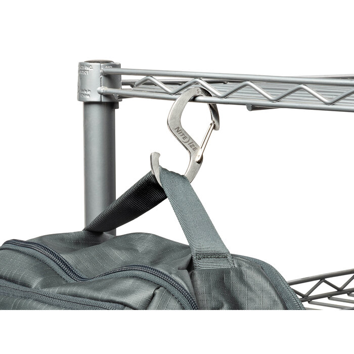 Nite Ize Nite Ize S-Biner Hook N Hold Karabijn Hak Silver