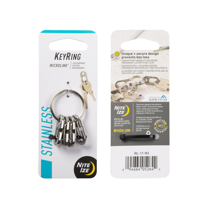 Nite Ize Nite Ize Microlink Keyring Silber
