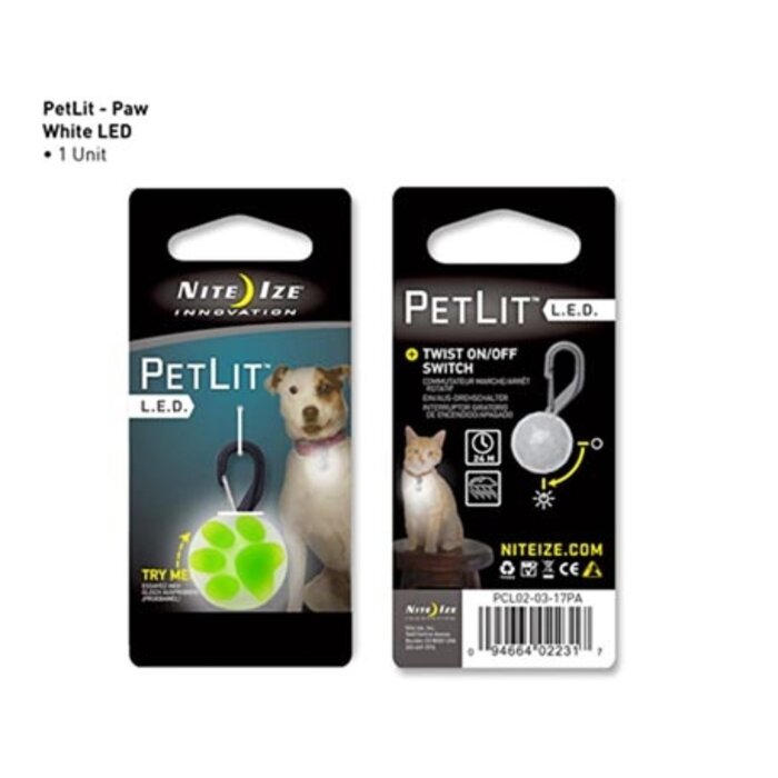 Nite Ize Nite Ize Petlit Paw Halsbandlamp Groen