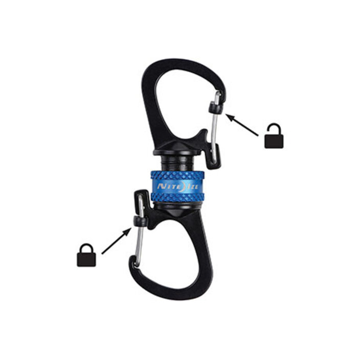 Nite Ize Nite Ize Karabiner Slidelock 360 Blue