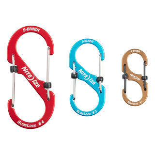 Nite Ize Nite Ize S-Biner Karabiner Slidelock Aluminium 3-Pack