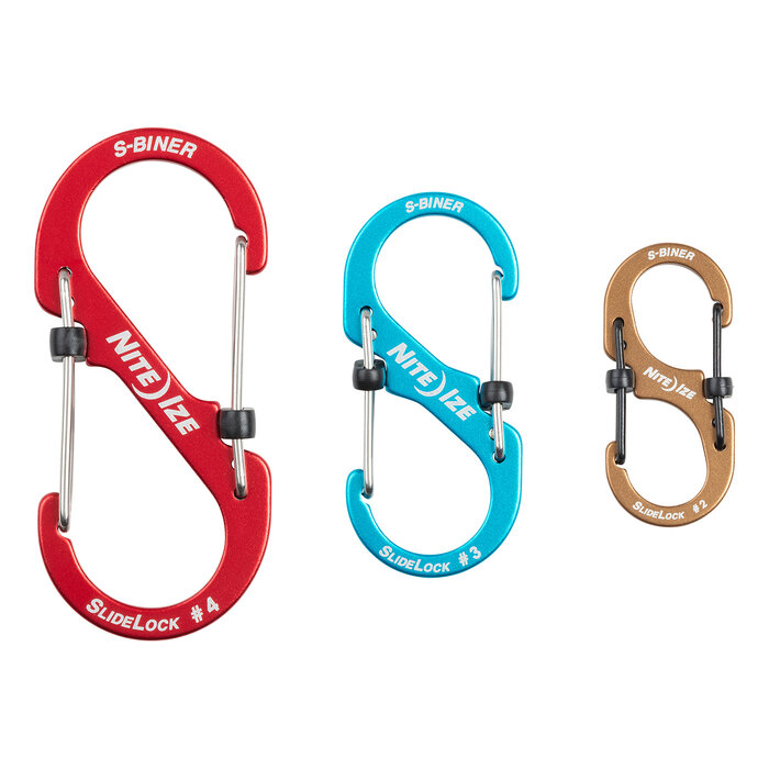 Nite Ize Nite IZE S-Biner Karabiner Slidelock Aluminum 3-pack