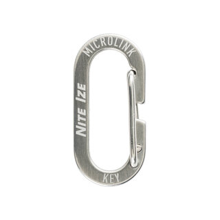 Nite Ize Nite Ize MicroLink Karabijnhaak 4-Pack Zilver