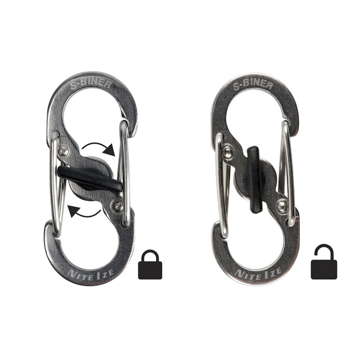 Nite Ize Nite Ize Keyrack -Schlüsselhalter Slidelock Silber