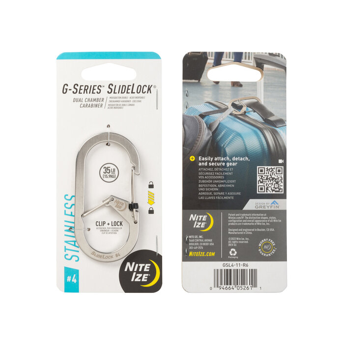 Nite Ize Nite Ize G-Serie Karabiner Slidelock Silber #4