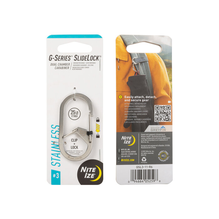 Nite Ize Nite Ize G-Serie Karabiner Slidelock Silber #3