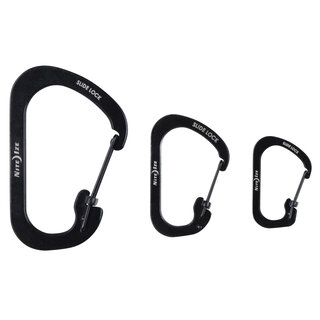 Nite Ize Nite Ize Karabijnhaak Slidelock 3-Pack Zwart #2 #3 #4