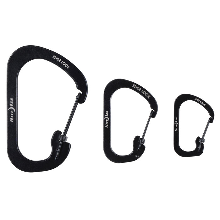 Nite Ize Nite ize karabijnhaak slidelock 3-pack schwarz #2 #3 #4
