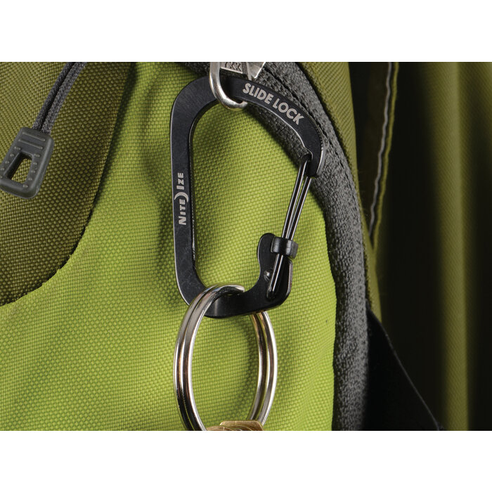 Nite Ize Nite Ize Karabijnhaak Slidelock 3-Pack Black #2 #3 #4
