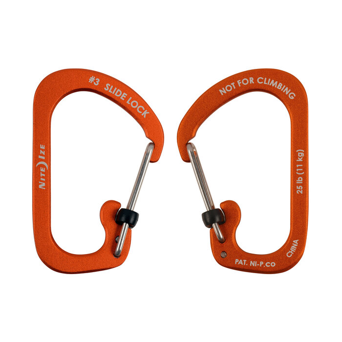 Nite Ize Nite Ize Karabiner Slidelock Aluminum Orange #3