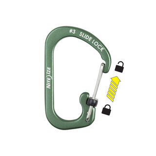 Nite Ize Nite Ize Karabiner Slidelock Aluminium Green #3