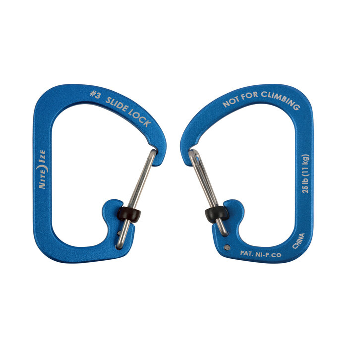 Nite Ize Nite Ize Karabiner Slidelock Aluminum Blue #3