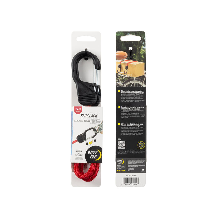 Nite Ize Nite ize bungee carabiner slidelock rot s