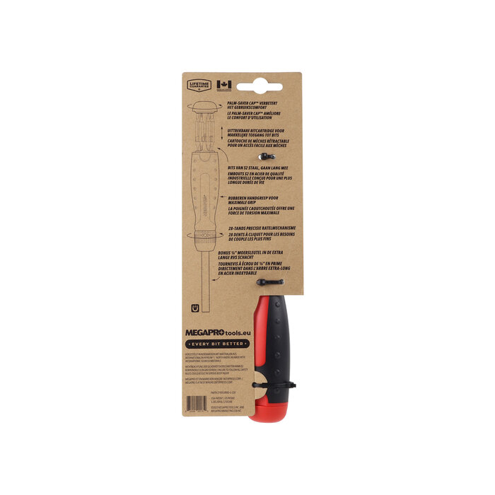 Megapro - Automotive Ratchet 13-in-1 Multi-bit Screwdriver
