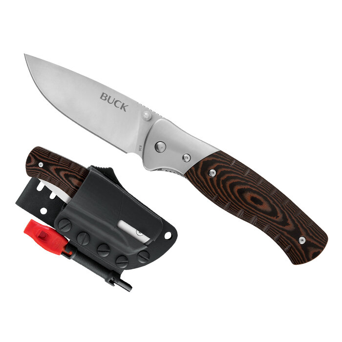 Buck Knives Buck - Large - Folding Selkirk - Micarta - Clampack