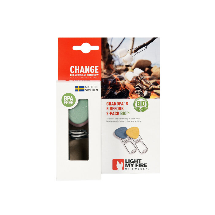 Light My Fire LMF Opas Firefork 2Pack Musty Yellow/ Dunst Blue Blau