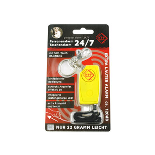 Kh Security KH Sicherheit persönlicher Alarm mit LED Gelb
