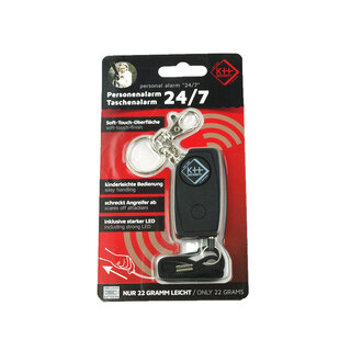 Kh Security KH Security Personal Alarm With LED Black