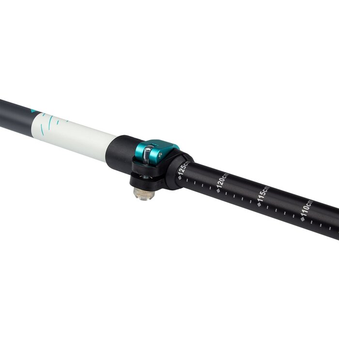 Abbey Camp® Abbey Camp® - Walking Sticks Teleskopisch einstellbares Set • SANTIAGO-135 • Schwarz/Mintgrün