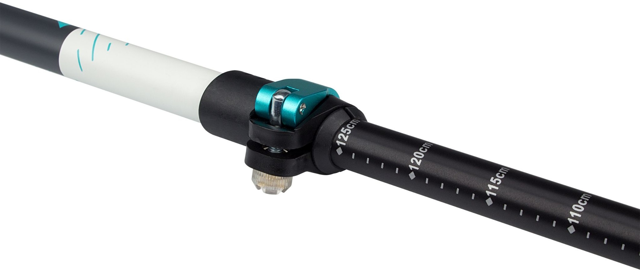 Abbey Camp® Abbey Camp - Telescopic Adjustable Walking Stick Set - SANTIAGO-135 - Black/Mint Green