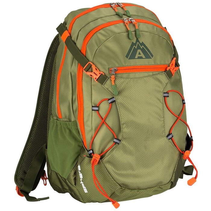 Abbey Camp® Abbey Camp® - Outdoor-Rucksack • Sphere 35L • Armeegrün/Orange