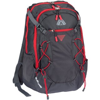 Abbey Camp® Outdoor-Rucksack • Sphere 35L • Anthrazit/Rot