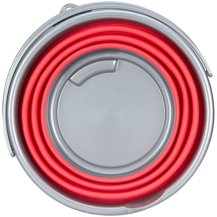 Abbey Camp® Abbey Camp – Faltbarer Eimer 15 Liter – HALLSTATT-015 – Koralle/Grau