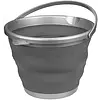 Abbey Camp® Abbey Camp – Faltbarer Eimer 10 Liter – LUGANO-010 – Grau/Anthrazit