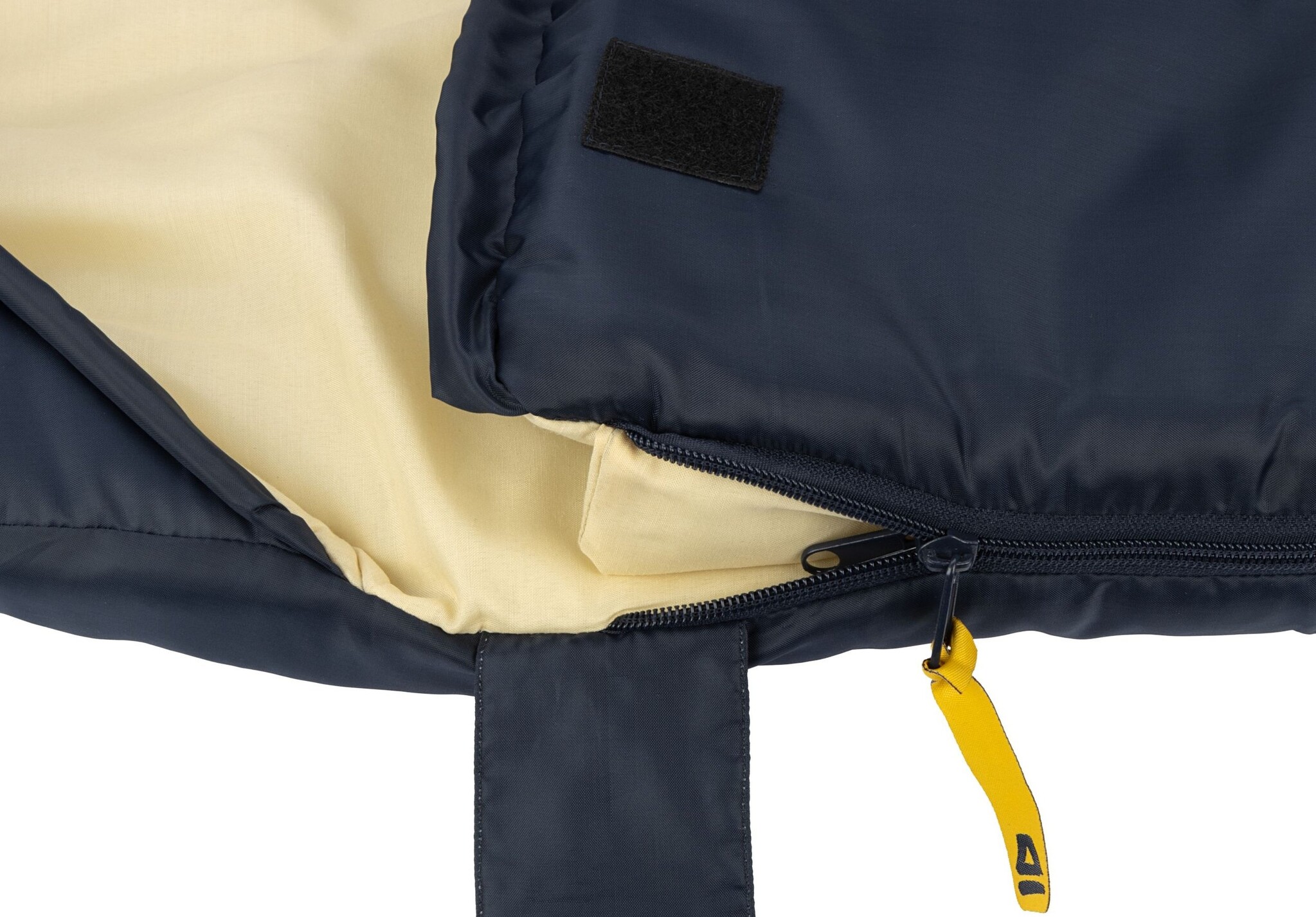 Abbey Camp® Abbey Camp - Sac de couchage modèle Pilot - DUBLIN-06 - Bleu marine/Sable