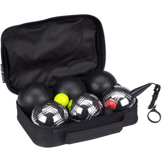 Faver® Faver® - Jeu de Boules Set Luxe • 6 Ballen • Zilver/Zwart