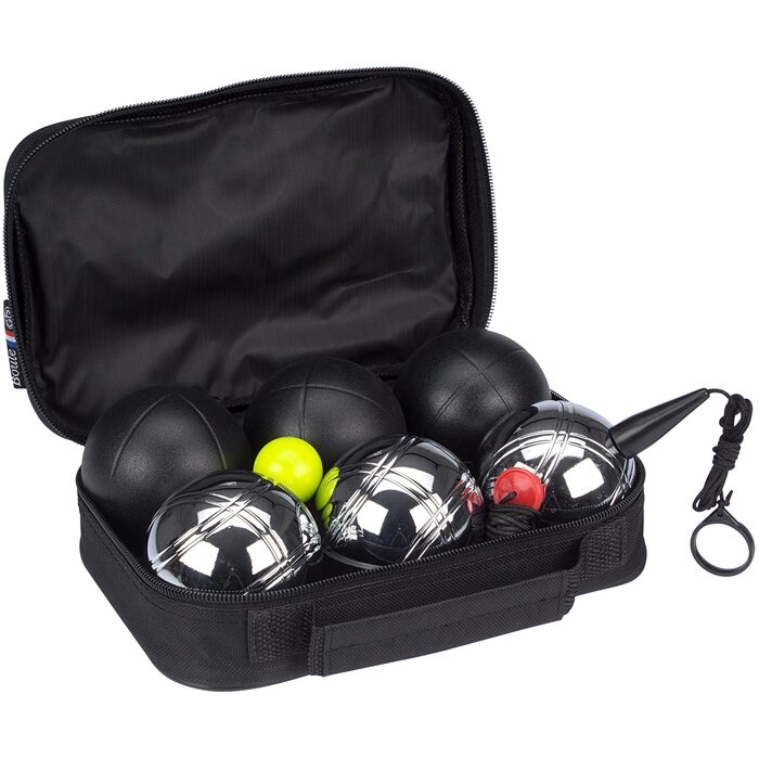 Faver® Faver® - Jeu de Boules Set Luxus • 6 Balls • Silver/Black