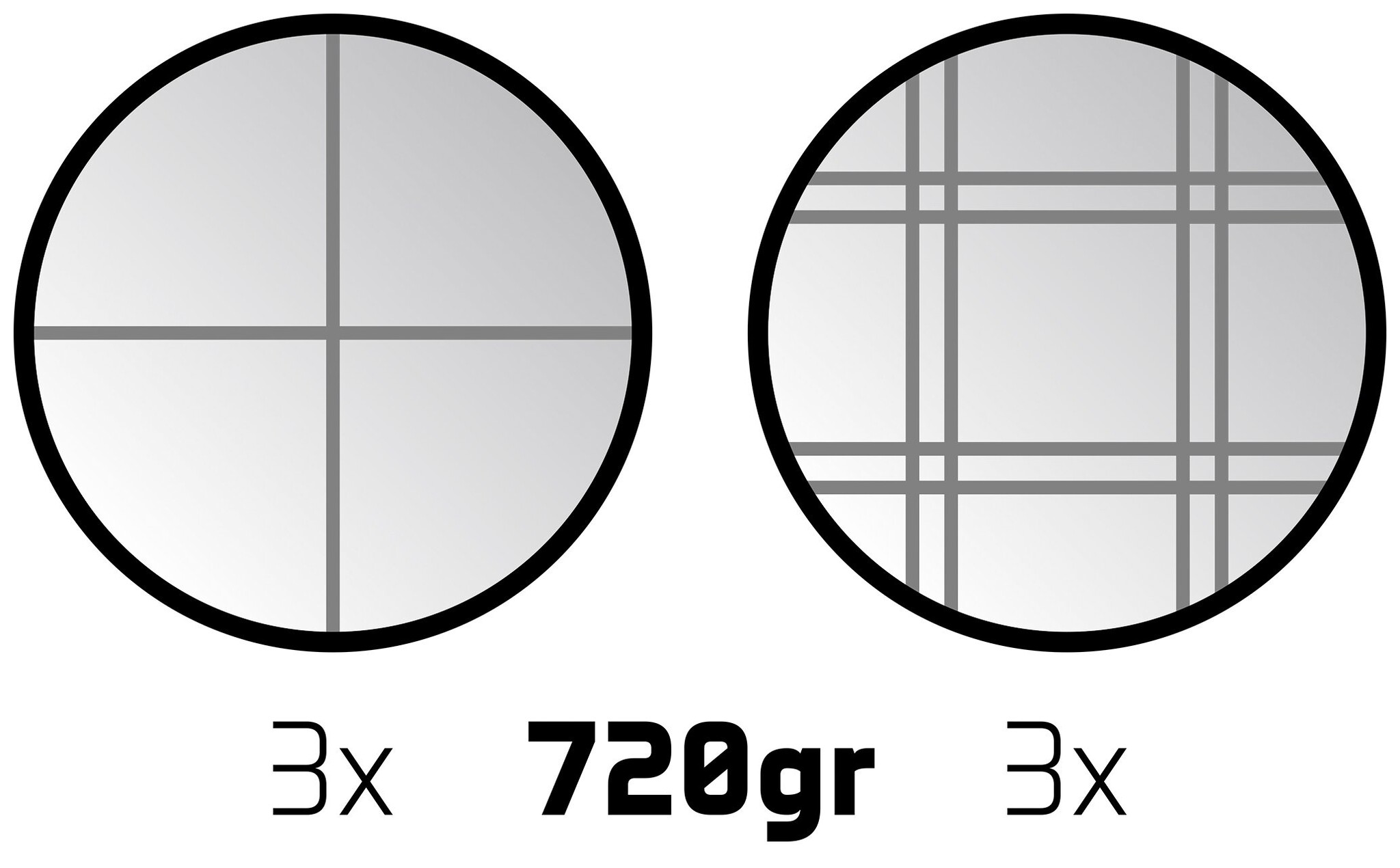 Faver® Faver - Boule-Set Luxus - 6 Kugeln - Silber/Schwarz