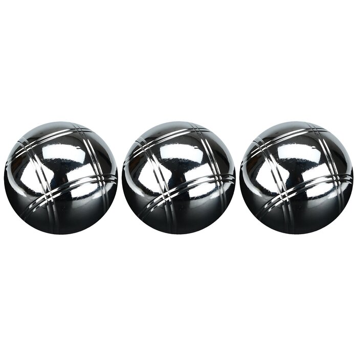 Faver® Faver® - Jeu de Boules Set IV • 3 balles • Chrome/Noir
